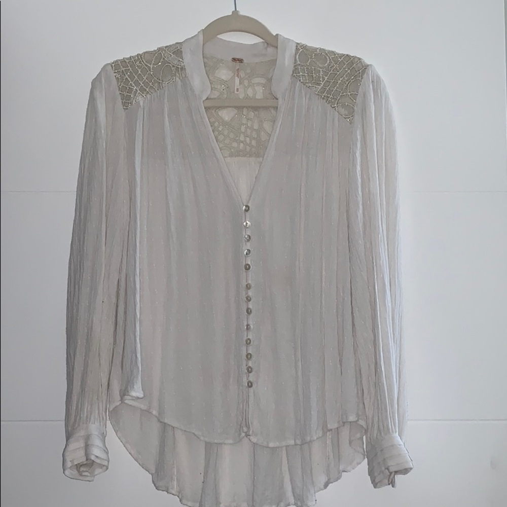 Free People button down blouse